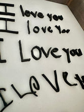 Load image into Gallery viewer, Kids Handwriting Framed Art, Wood 3D Family Handwriting, I Love You Handwriting, Christmas 2023