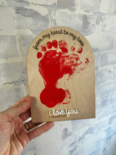 Load image into Gallery viewer, Valentine’s Day handprint footprint crafts, DIY Valentine’s Day Gift