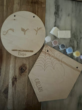 Load image into Gallery viewer, Halloween handprint footprint craft, DIY Spooky Craft