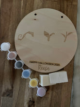 Load image into Gallery viewer, Halloween handprint footprint craft, DIY Spooky Craft