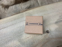 Load image into Gallery viewer, Personalized Black Walnut Square Wood Cuff Links | Groomsmen Gift | Bridal Party | Rustic Wedding | Handmade in USA