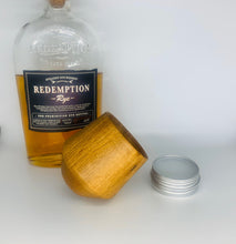 Load image into Gallery viewer, Personalized Rocking Whiskey Tumbler | White Oak Whiskey Tumbler | Wood Whiskey Tumbler | Wood Whiskey Glass | Wood Whiskey Cup