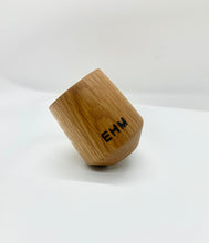 Load image into Gallery viewer, Personalized Rocking Whiskey Tumbler | White Oak Whiskey Tumbler | Wood Whiskey Tumbler | Wood Whiskey Glass | Wood Whiskey Cup