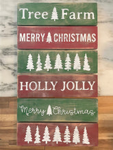 Load image into Gallery viewer, Rustic Christmas Card Holder, Christmas Card Hanger, Christmas Card Display Sign, Holiday Card Display, Farmhouse Christmas