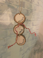 Load image into Gallery viewer, Custom Smowman Ornament | Personalized kids ornament | Custom Name Ornament