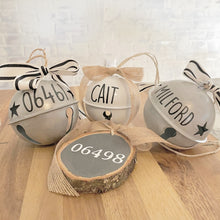 Load image into Gallery viewer, Jingle bells Personalized Christmas Ornament, Custom Name Ornament, Baby Name Ornament, Name Stocking Label