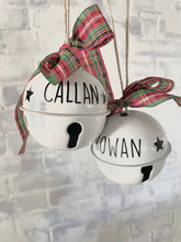 Load image into Gallery viewer, Jingle bells Personalized Christmas Ornament, Custom Name Ornament, Baby Name Ornament, Name Stocking Label