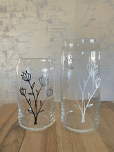 Load image into Gallery viewer, Beer Can Glass | Waves Beer Can Glass | Iced Coffee Glass | Iced Coffee Cup | Personalized Beer Can Glass