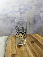 Load image into Gallery viewer, Mind your own uterus Beer Can Glass, Coffee Can Glass, Iced Coffee Glass Cup, Personalized Cup, birthday gift for mom, gift for sister
