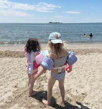 Load image into Gallery viewer, Custom toddler hat, custom infant baby hat, initial hat, kids birthday gift, leather patch hat, toddler gift, kid baseball hat, kid initial, Easter basket filler