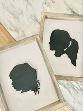Load image into Gallery viewer, Silhouette Family Portrait, Wood 3D Photo, mom birthday gift, mother’s father’s day gift, anniversary gift, wedding photo gift