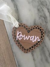 Load image into Gallery viewer, Valentine’s Day Heart Tag, Boho Heart Label, Heart Gift Tag