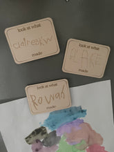 Load image into Gallery viewer, Look at what I made magnet, Magnet for kids artwork, Grandparent gift