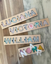 Load image into Gallery viewer, Wood and Acrylic Name Puzzle