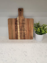 Load image into Gallery viewer, Custom Engraved Recipe, Handwriting Cutting Board