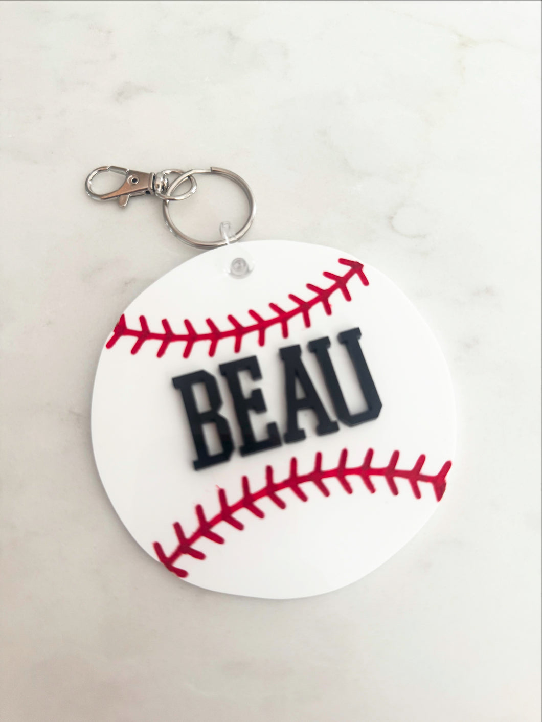 Baseball Softball Acrylic Keychains, Backpack Tag
