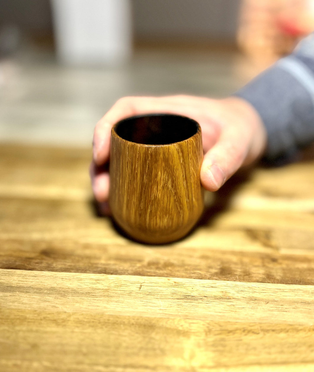 Charred White Oak Whiskey Tumbler | Wood Whiskey Tumbler | Wood Whiskey Glass | Wood Whiskey Cup | Whiskey Enhancing