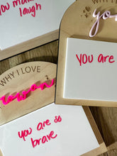 Load image into Gallery viewer, Reasons Why I Love You Board, Dry Erase Valentine’s Day
