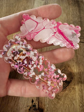 Load image into Gallery viewer, Valentine’s Day Hair Clips, Heart Glitter Hair Clips
