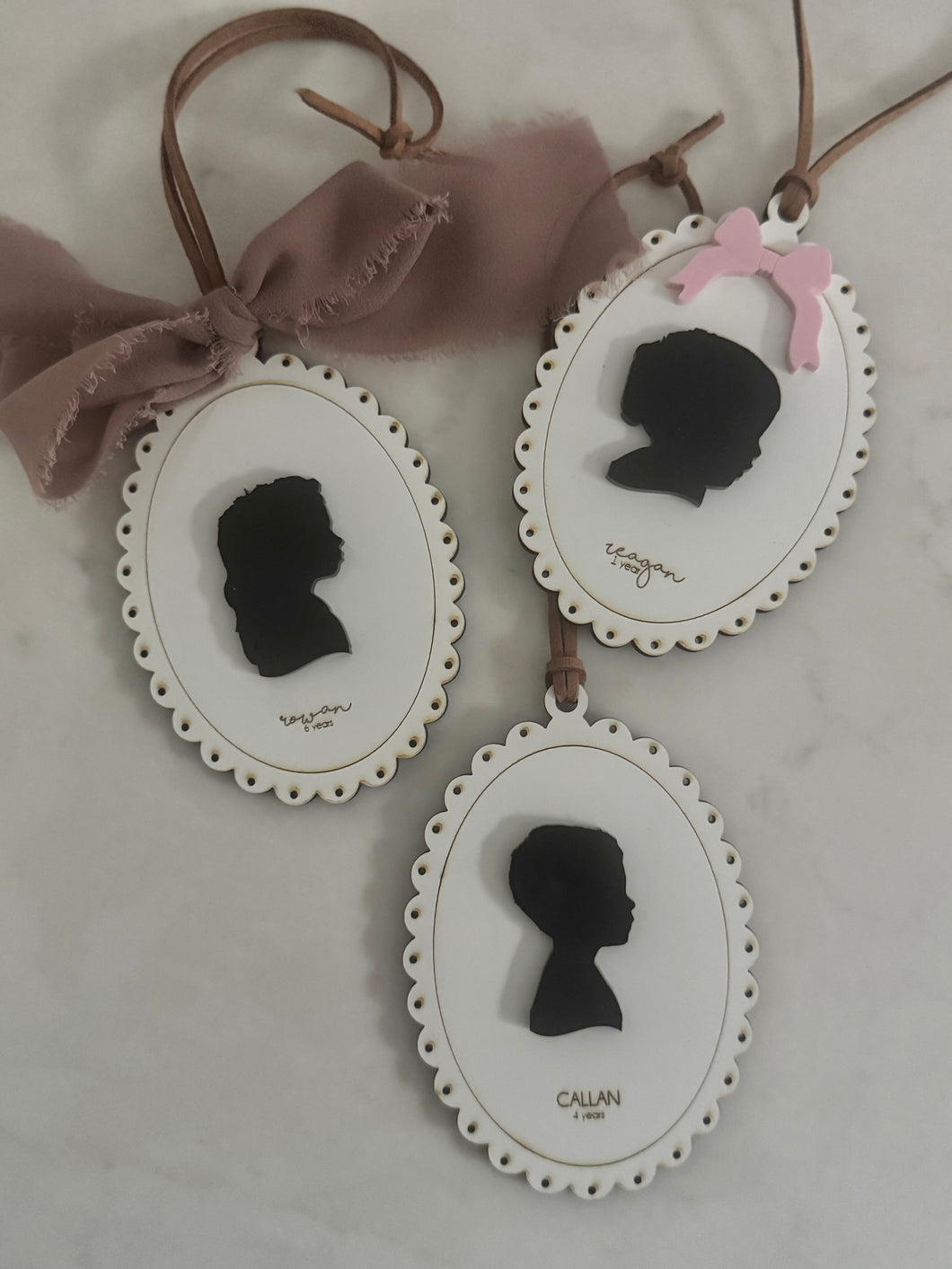 Silhouette Kid Child Christmas ornament