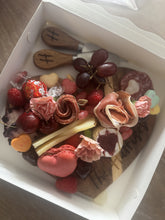 Load image into Gallery viewer, Personalized Heart Charcuterie Board for 2 with LL Catering
