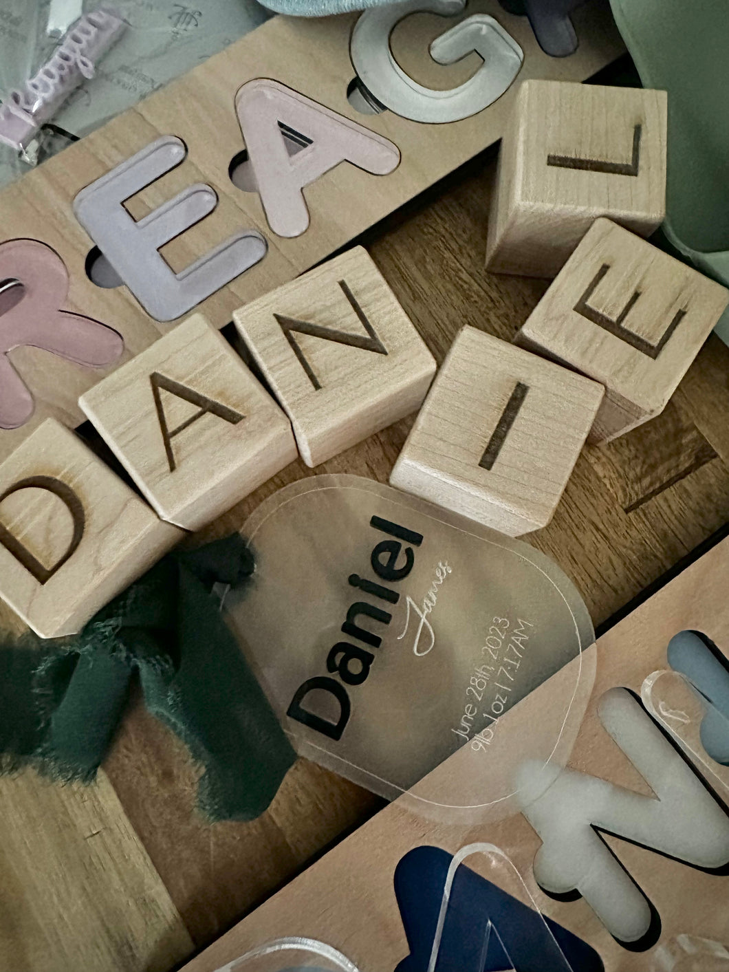 Personalized Baby Name Block