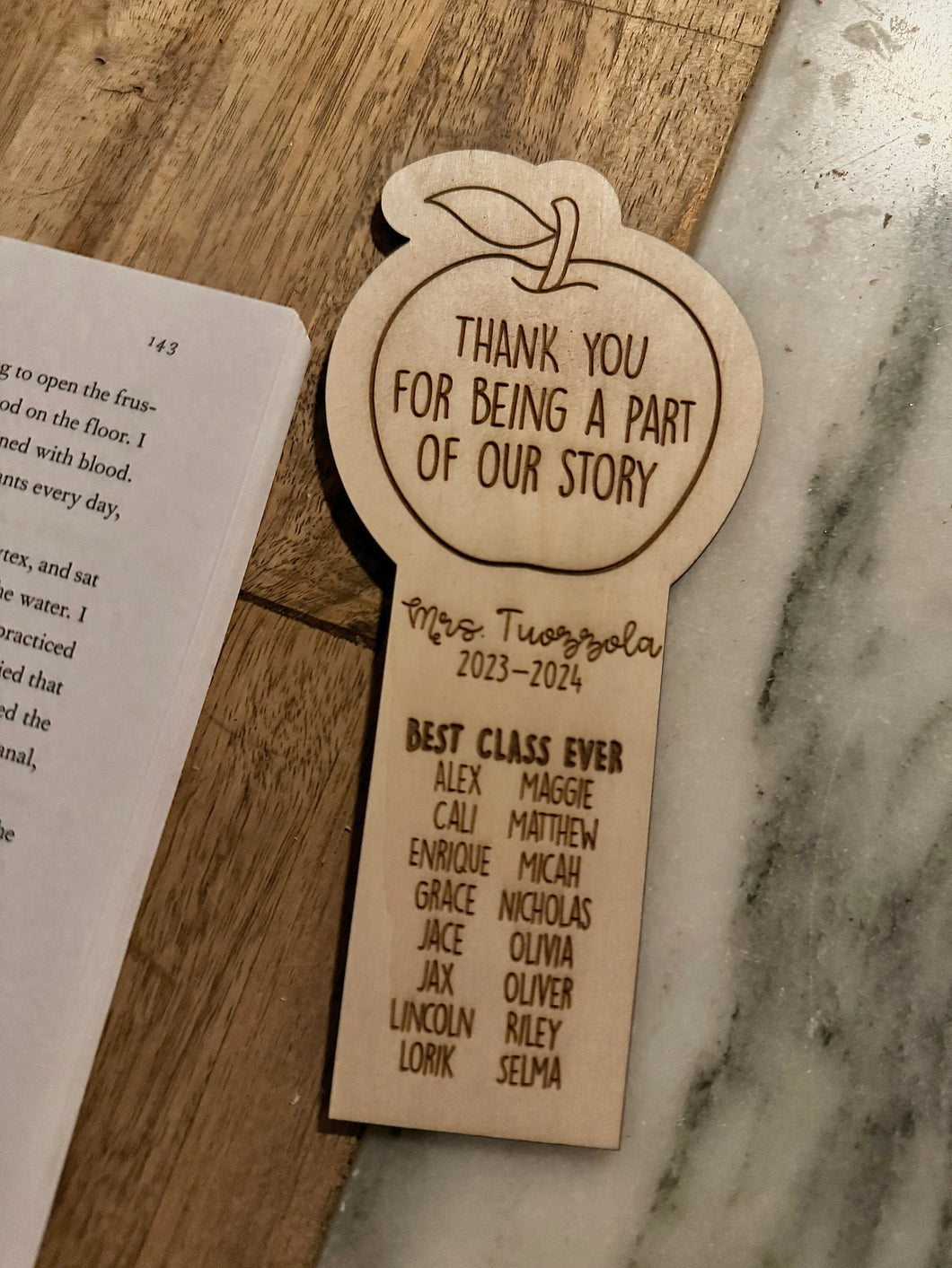 Best Teacher Ever Personalized Bookmark