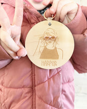 Load image into Gallery viewer, Swiftie Wood and Acrylic Keychains, Backpack Tag
