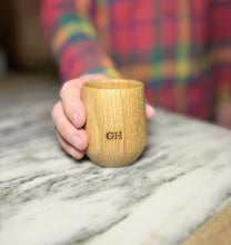 Load image into Gallery viewer, Personalized White Oak Whiskey Tumbler | Wood Whiskey Tumbler | Wood Whiskey Glass | Wood Whiskey Cup | Whiskey Enhancing
