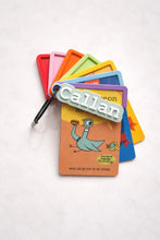 Load image into Gallery viewer, YOTO holder | 7 Reusable Audio Card Holders | Name Tag | Keyring | Clasp
