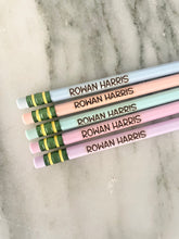 Load image into Gallery viewer, Pastel Engraved Personalized Pencils
