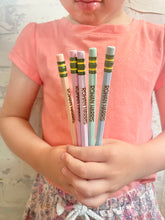 Load image into Gallery viewer, Pastel Engraved Personalized Pencils
