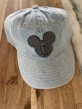 Load image into Gallery viewer, Mouse Initial Denim Baseball Cap
