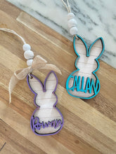 Load image into Gallery viewer, Personalized Easter Basket Name Tags | Easter Basket Tag | Name Tags | Wood Tags | Wood Gift Tags | Wooden Name Tags | laser cut tag
