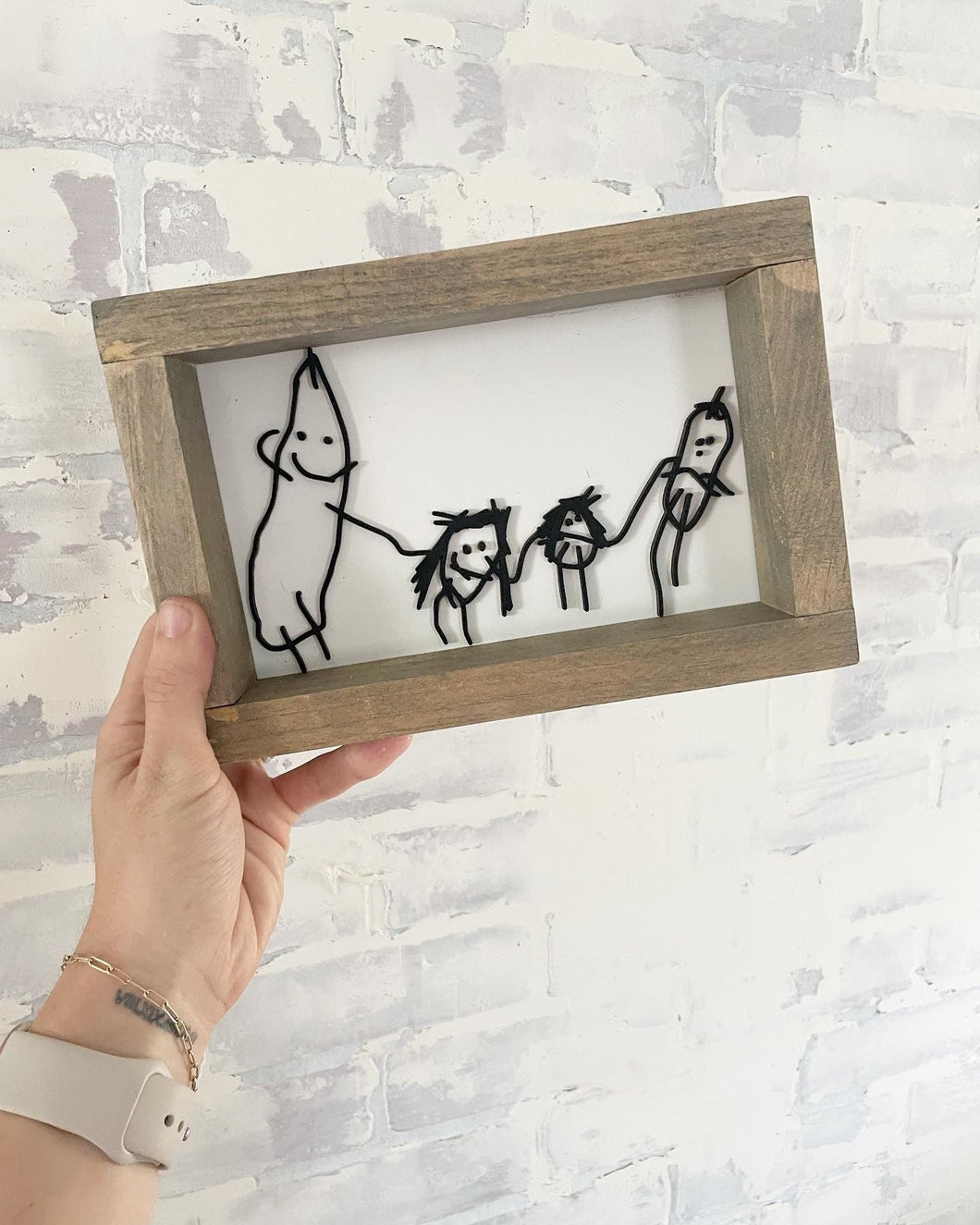 Line Art Kids Artwork, Wood 3D Family Photo, mom birthday gift, mother’s father’s day gift, anniversary gift, wedding photo gift, Christmas 2023