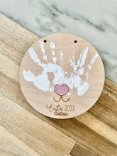 Load image into Gallery viewer, Easter handprint footprint craft, DIY Easter Craft
