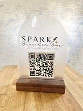 Load image into Gallery viewer, Acrylic QR Code Stand, Business Logo Acrylic Stand
