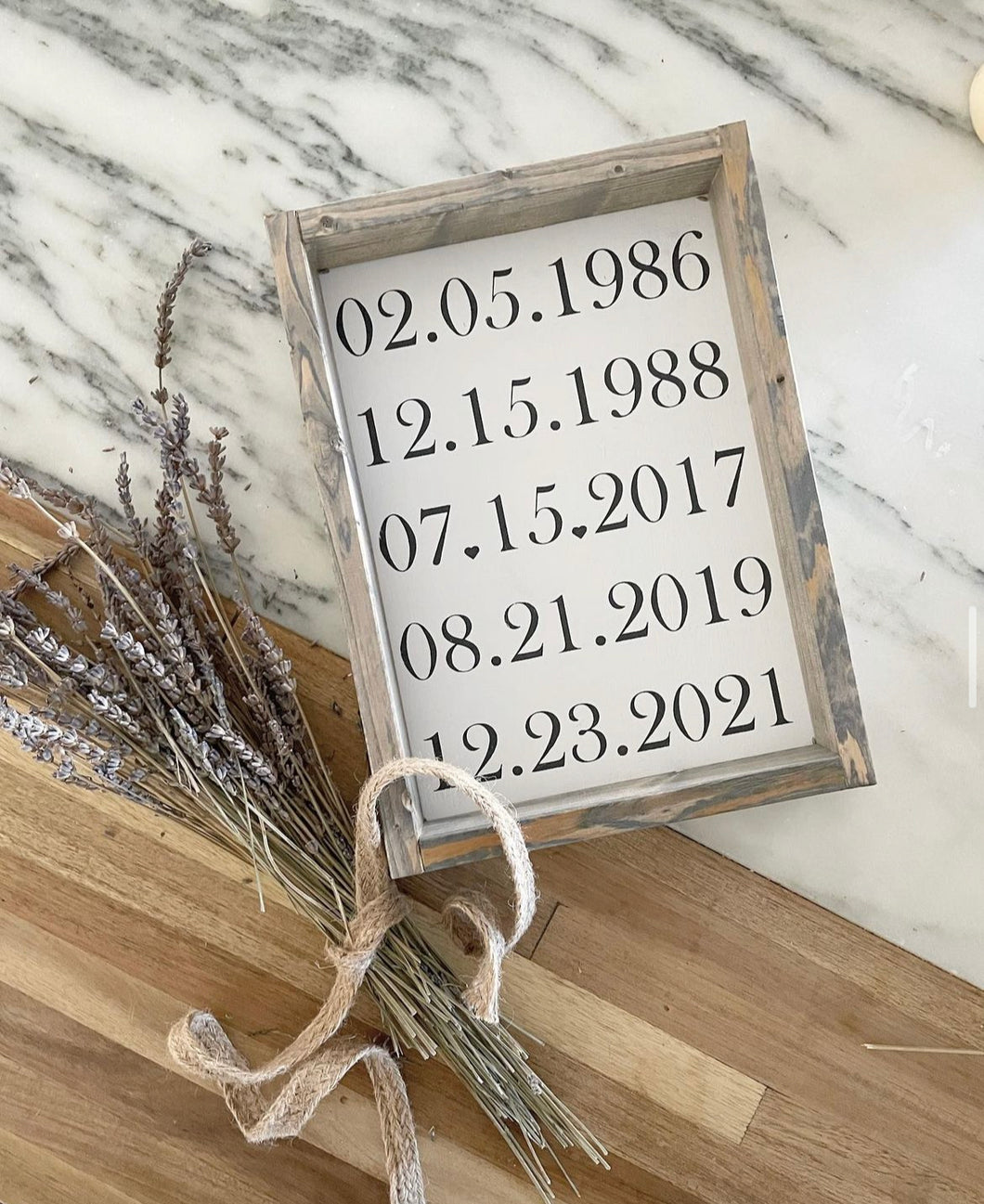 Wedding Date Important Date Sign, Anniversary Gift, Valentine’s Day Gift, Father's Day Mother's Day Gift