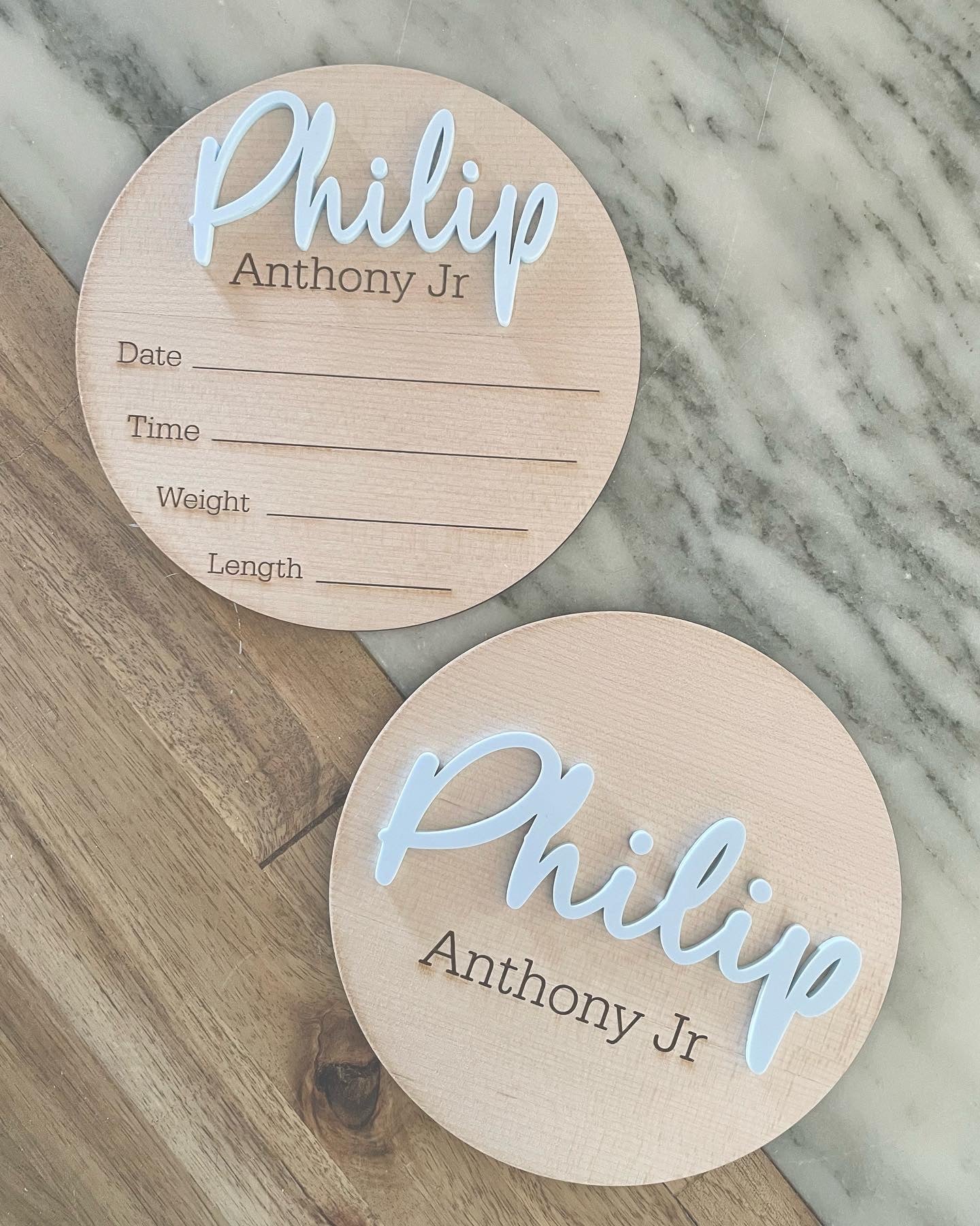 Birth Stat Designs Baby Birth Stat and Name Announcement Sign – JL Woodworking & Designs